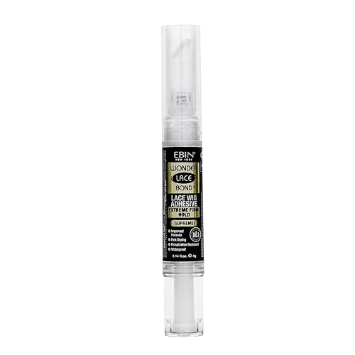 EBIN NEW YORK Wonder Lace Bond Silicone Pen Type 4g - Supreme (Extreme Firm Hold) | No Residue Improved Formula Easy to Apply Fast Drying Waterproof