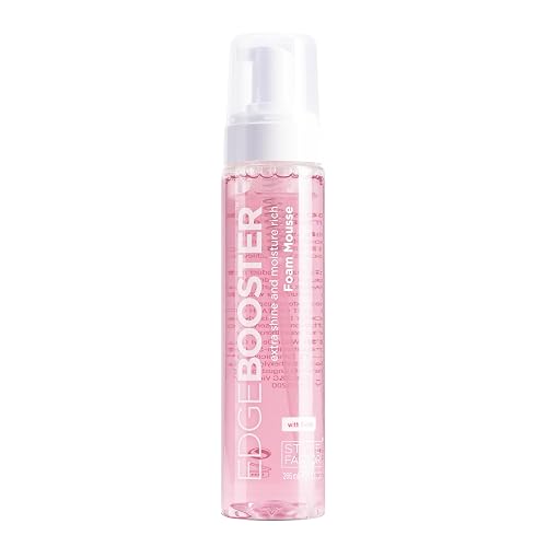 Style Factor EDGE BOOSTER Extra Shine & Moisture Rich Foam Mousse | Lightweight Styling for Curls, Waves, Braids, Locs & Protective Styles | Volume