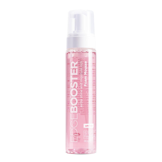 Style Factor EDGE BOOSTER Extra Shine & Moisture Rich Foam Mousse | Lightweight Styling for Curls, Waves, Braids, Locs & Protective Styles | Volume