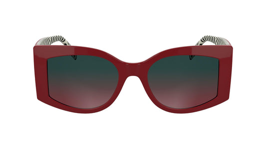 KARL LAGERFELD Women's Sunglasses KL6183S - Red with Gradient Petrol/Red Lens