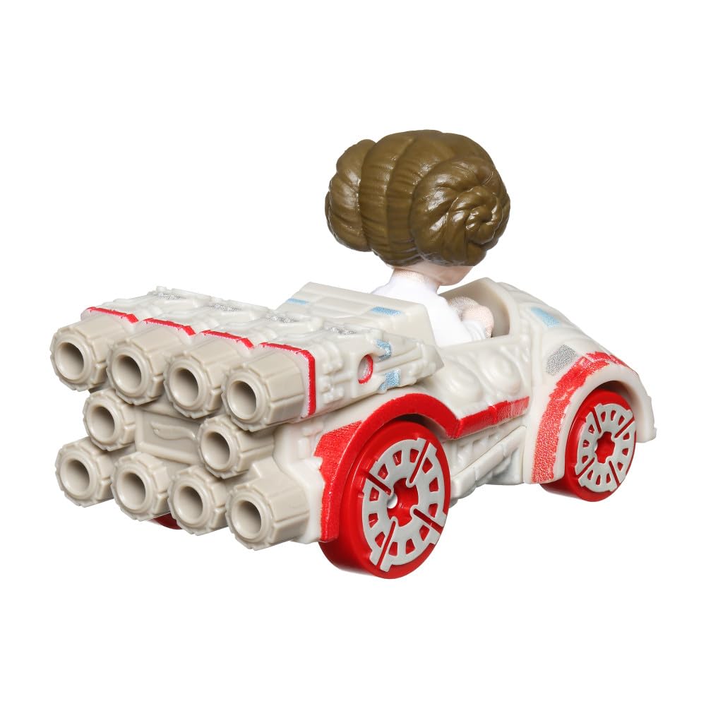 Hot Wheels RacerVerse Die-Cast Vehicle with Princess Leia Driver 1:64 Scale