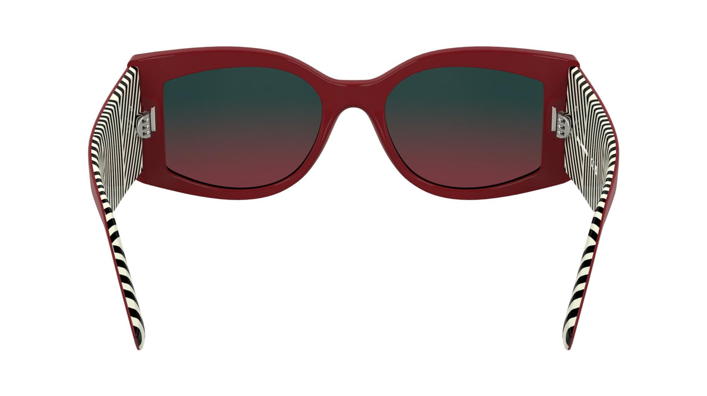 KARL LAGERFELD Women's Sunglasses KL6183S - Red with Gradient Petrol/Red Lens