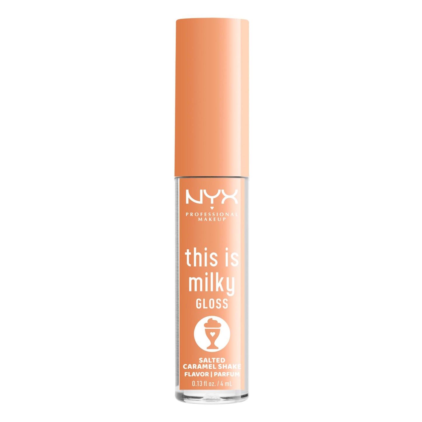 NYX PROFESSIONAL MAKEUP This Is Milky Gloss, Lip Gloss with 12 Hour Hydration, Vegan - Salted Caramel Shake (Caramel)