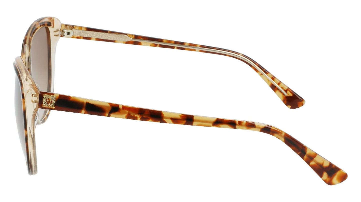 Anne Klein Women's Sunglasses AK7077 - Mocha Tortoise with Brown Gradient Lens