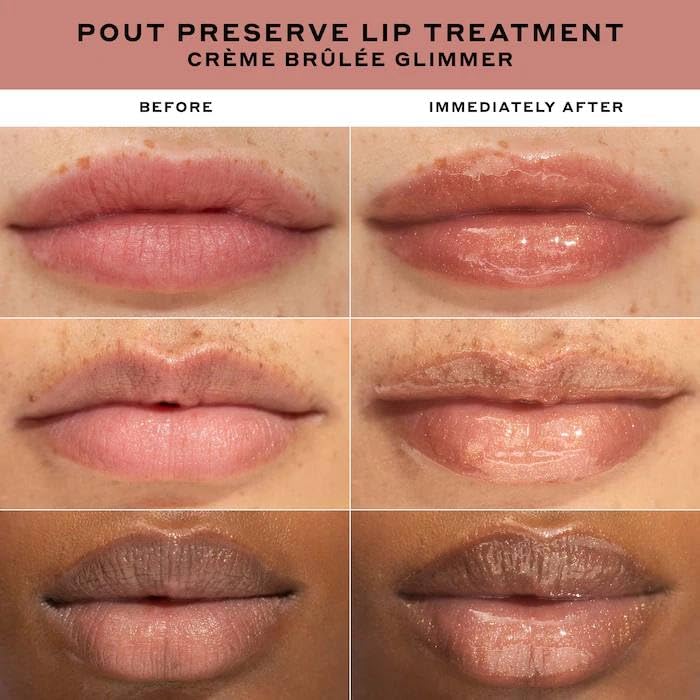 Ole Henriksen Pout Preserve Hydrating Peptide Lip Treatment - Creme Brulee Glimmer Beauty and Personal Care Ole Henriksen