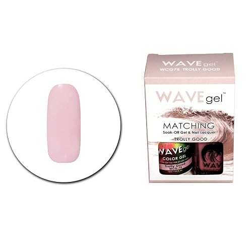 WAVEGEL Soak-0ff Gel & Nail Lacquer Matching Duo Set - Trolly Good - WCG75-75 I 0.5 Oz Beauty & Personal Care WAVE gel