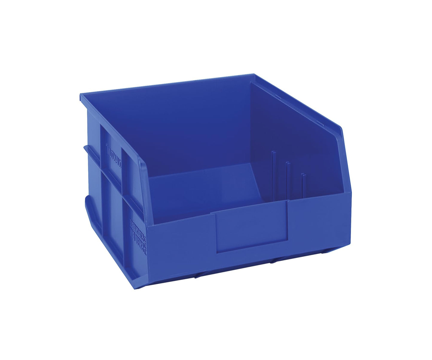Quantum Storage K-SSB425BL-3 3-Pack Stackable Plastic Shelf Bin, 12" x 11" x 7", Blue