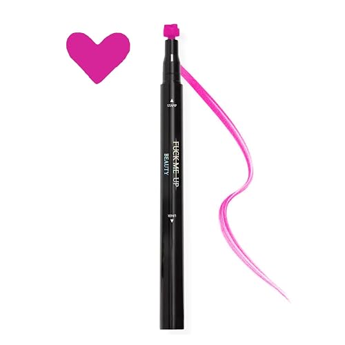 FMU Beauty UFO Body Art Stamp + Pen Liner for Bright Colorful Festival Makeup (Venus - Pink Heart)