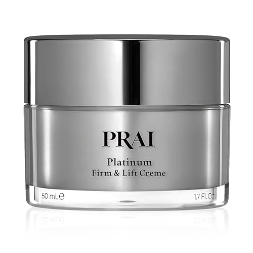 PRAI Beauty Platinum Firm and Lift Creme, Firming and Hydrating Face Moisturizer for Dry Skin and All Skin Types, Face Moisturizer for Skin Firming