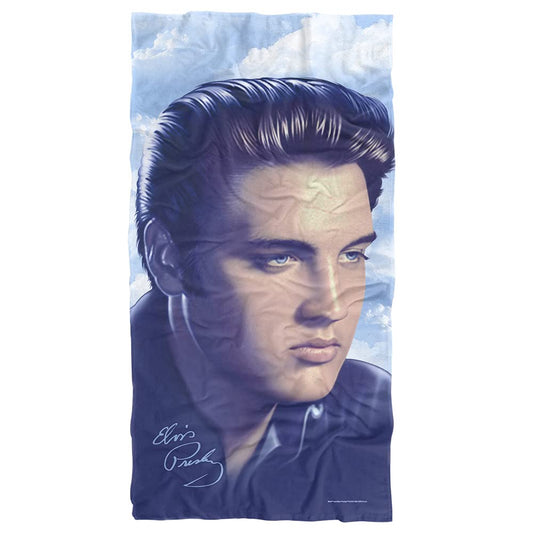 Trevco Elvis Presley Big Portrait Officially Licensed Beach Towel 30" X 60"