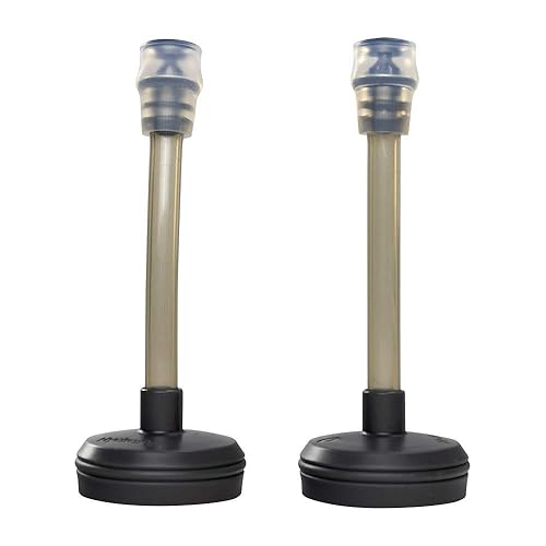 NATHAN NS4596 Hydration Bottle, Portable Water Bottle, Extended Straw, 2 Pack, Running, Trail Running