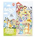 Horizon Group USA Bluey Sticker Playset, 2 Sticker Play Scenes, 35+ Reusable Puffy Bluey Repositionable Stickers for Kids, Perfect for Travel…