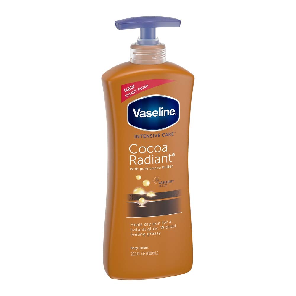 Vaseline Intensive Care Lotion Cocoa Radiant 20.3 Ounce Pump (600ml) (2 Pack)