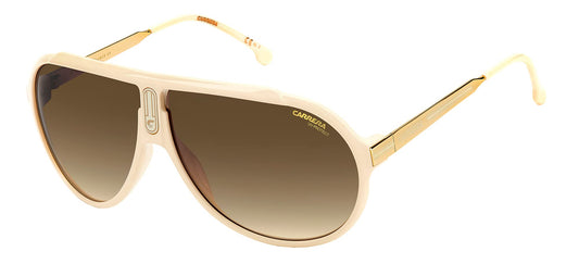 Carrera Unisex Sunglass Style Endurance65/N Pilot, Ivory/Brown Gradient, 63mm, 10mm