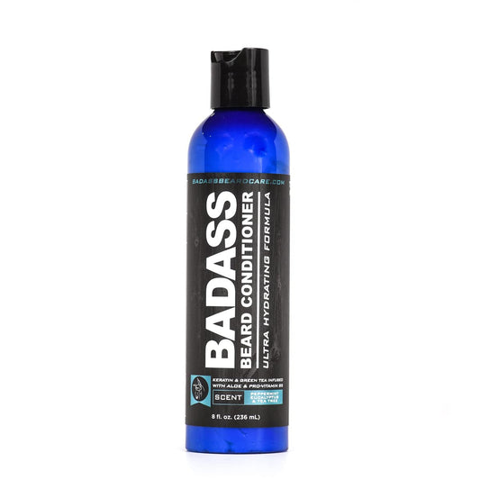 Badass Beard Care Beard Conditioner For Men - MINT, EUCALYPTUS & TEA TREE, 8oz - Made of Natural Ingredients for A Healthy, Soft, & Itch Free Beard