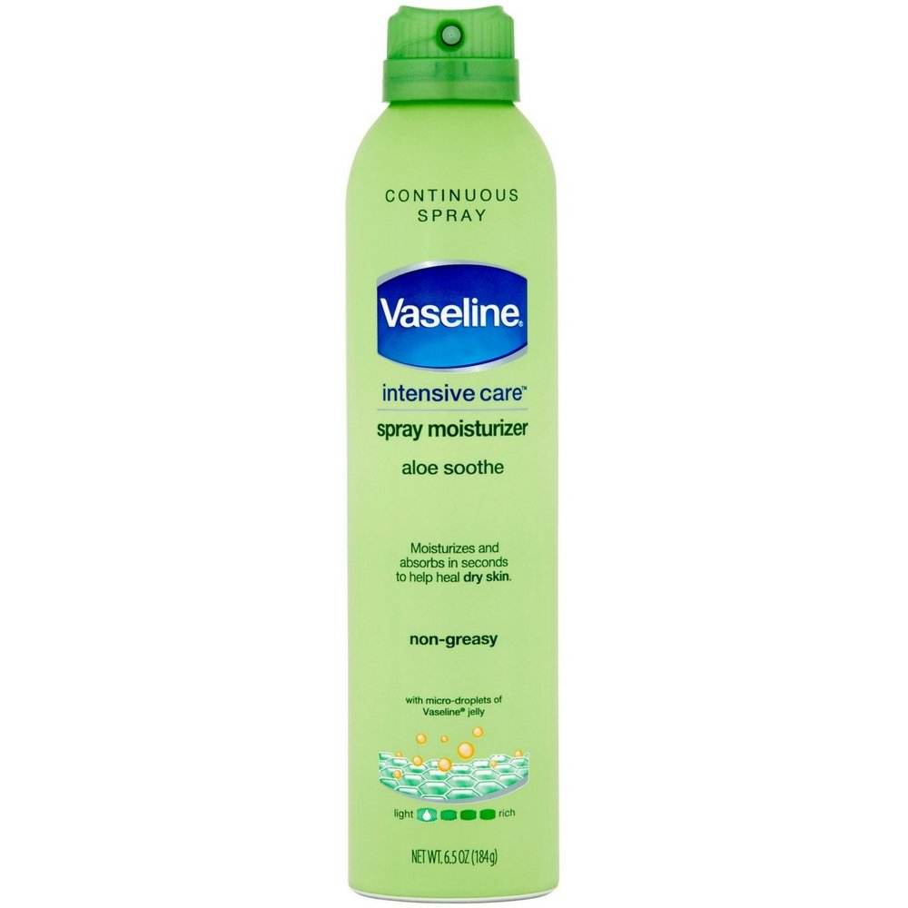 Vaseline Spray & Go Moisturizer, Aloe Fresh, 6.5 oz ( Pack of 6) Beauty & Personal Care Vaseline
