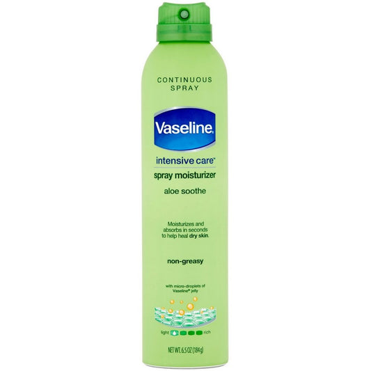 Vaseline Spray & Go Moisturizer, Aloe Fresh, 6.5 oz ( Pack of 6) Beauty & Personal Care Vaseline