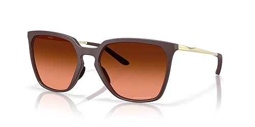 Oakley Women's OO9480 Sielo Square Rectangular Sunglasses, Matte Grenache/Prizm Brown Gradient, 57 mm