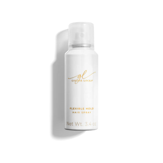 Goldie Locks Travel Size Flexible Hold Hairspray - 3.4 fl oz - Lightweight, All-Day Hold & Brushable Finish - Humidity Resistant - Safe for Extensions