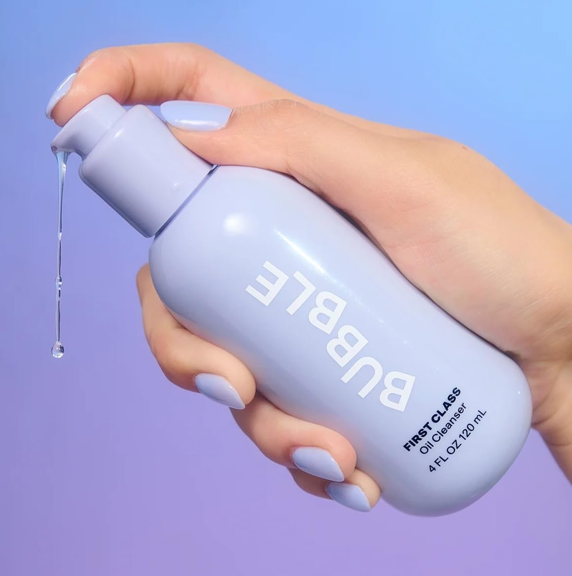 Bubble Skincare First Class Face Oil Cleanser - Facial Cleansing Oil + Makeup Remover Enriched with Rosehip Seed Oil + Sunflower Seed Oil to Nourish +
