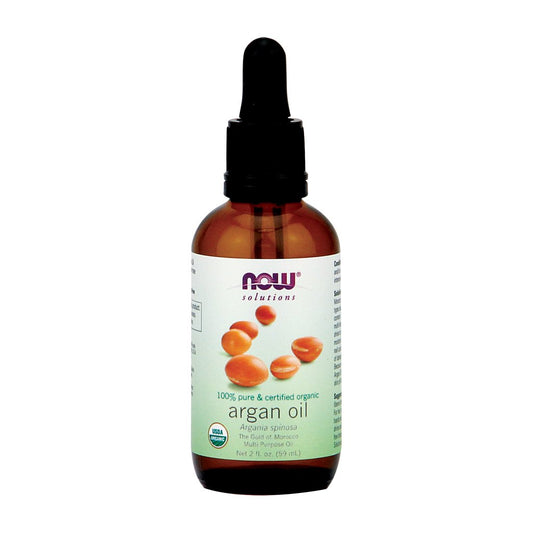 NOW Foods Certified Organic Argan Oil 2 Oz (Pack of 2)