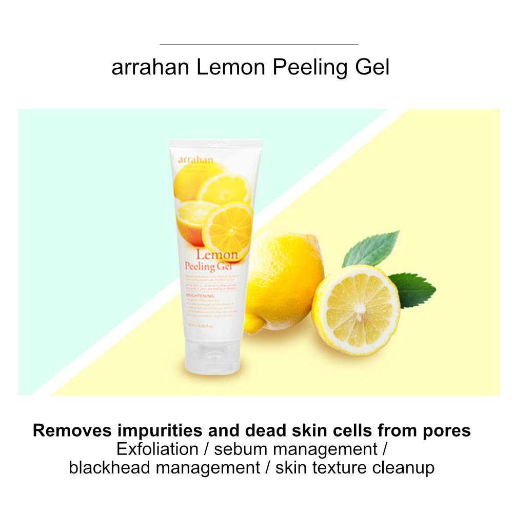 Arrahan Lemon Peeling Gel 180ml / 6.09 fl.oz Skin Care Moisturizing Gel
