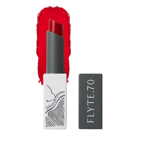 FLYTE.70 Lip Lacquer Red Lipstick Lustrous Buttery & Balmy High Shine with Hyaluronate, Vitamin E, Squalene, Coconut Oil High Impact Plumps, Smoothes