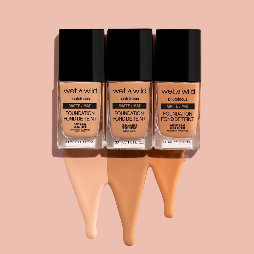 wet n wild Photo Focus Foundation, Shell Ivory, 1 Fluid Ounce