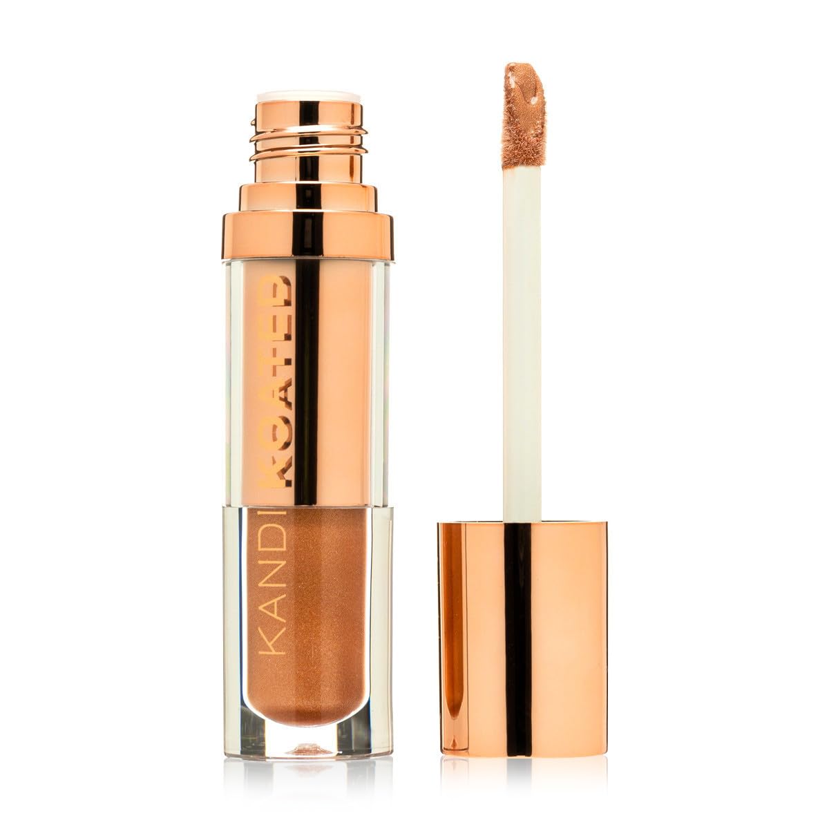 Kandi Koated Liquid Satin [Caress] Liquid Lip Color with High-Shine Finish | Rich Colors, Moisturizing Lip Shine, Paraben-Free, Cruelty-Free | Beauty