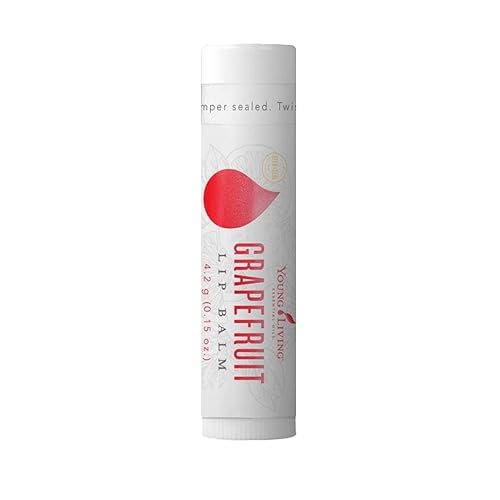 Young Living Lip Balm - Grapefruit, 4.2g | Moisture for Soft & Smooth Lips | Vegetarian & Gluten-Free | Fresh, Fruity Scent | Lip Care | Made