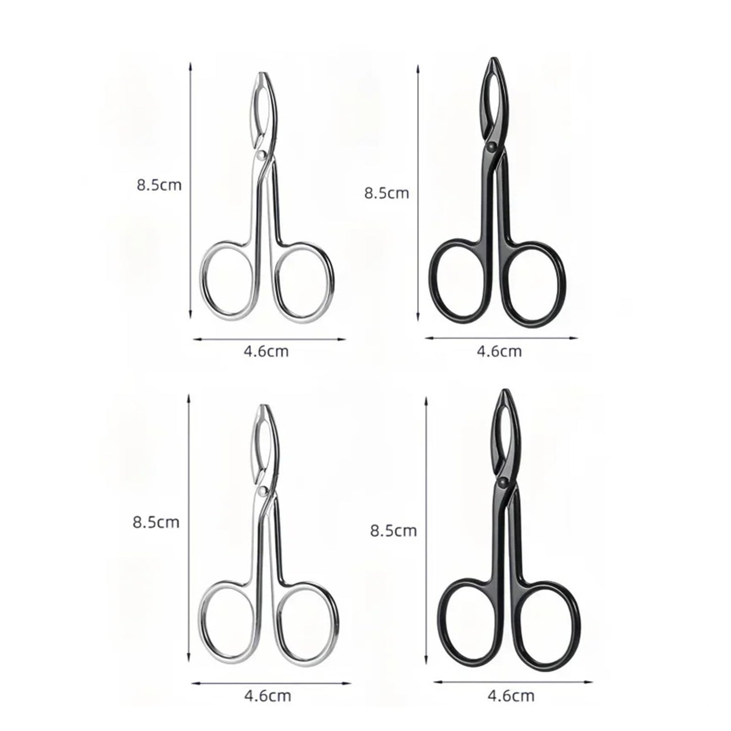 Stainless Steel Elbow Eyebrow Pliers Clip Scissors Tweezers Straight Pointed Professional Plucking Makeup Beauty Tools(Silver Inclinedmouth) Beauty and Personal Care ZXYZXYZZ