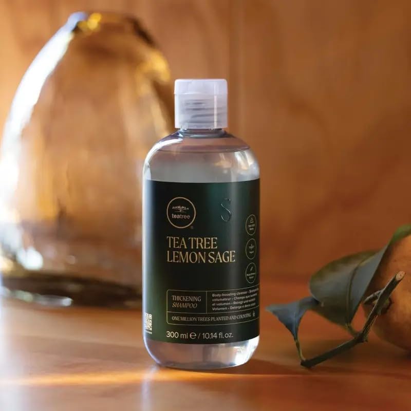 Tea Tree Lemon Sage Thickening Shampoo, Builds Body + Boosts Volume, For Fine Hair, 33.8 fl. oz. Beauty and Personal Care Tea Tree