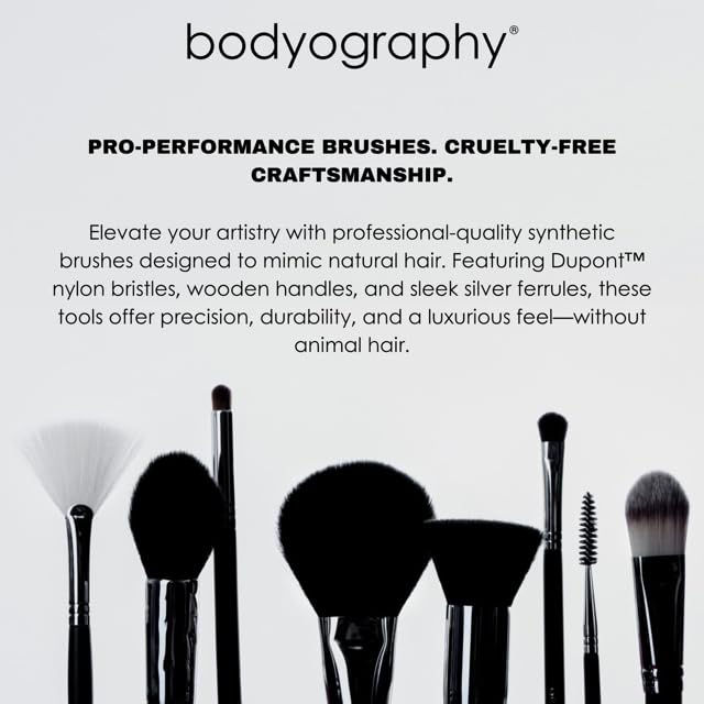 Bodyography Lip Brush | Precision Tool for Lipstick and Gloss Application | Ideal for Defining, Blending, and Filling | Travel-Friendly, Retractable