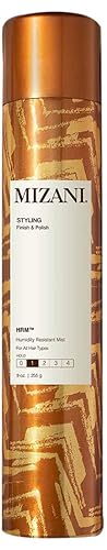Mizani Styling HRM Humidity Resistant Spray - Helps Prevent Breakage From Heat Damage, Light Hold For All Hair Types