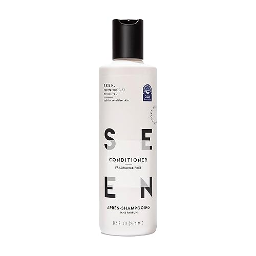 SEEN Conditioner, Fragrance Free - Non-Comedogenic & Hair Conditioner- Dermatologist-Developed - Safe for Sensitive, Eczema & Acne Prone Skin