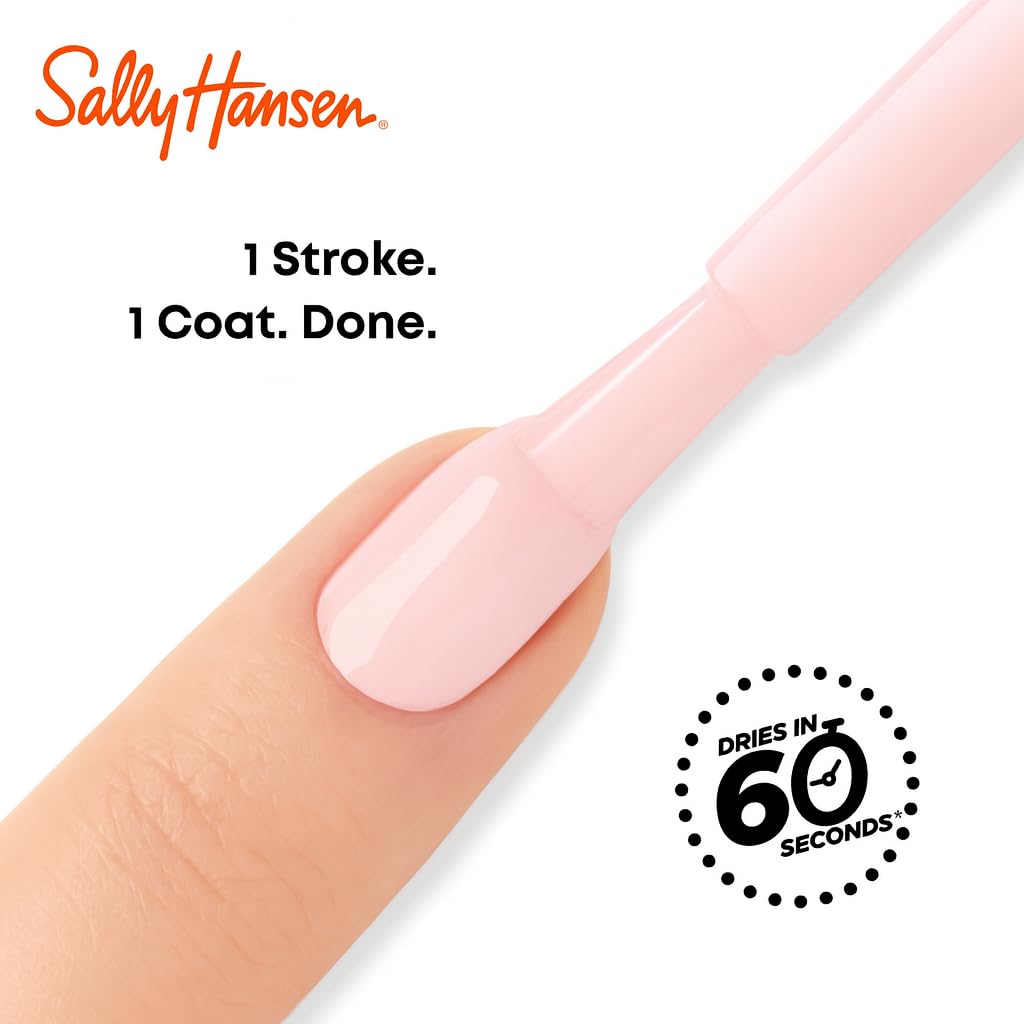 Sally Hansen Insta-Dri Nail Polish | Quick Dry, Long Lasting, Streak-Free Shine | Opaque, Glossy | 275 Rapid Rosé | Warm Rosy Pink Nail Color