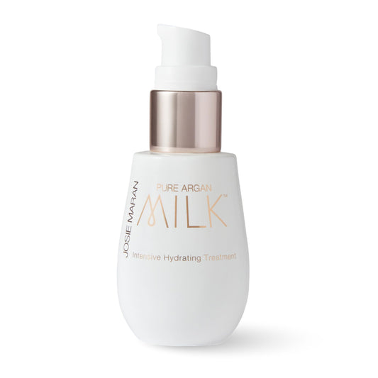 Josie Maran Pure Argan Milk - Anti Aging Face Serum with Argan Oil for Long-Lasting Hydration and a Fresh, Radiant Glow - Suitable for Dry, Sensitive