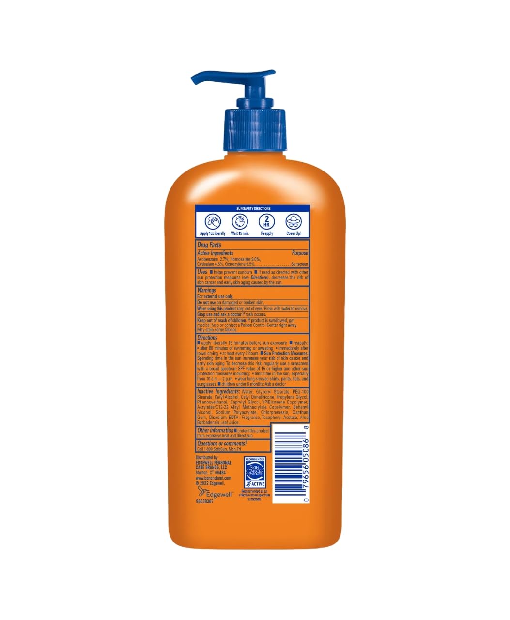 Banana Boat Sport Performance Lotion Spf 50 Water Resistant Non Greasy
