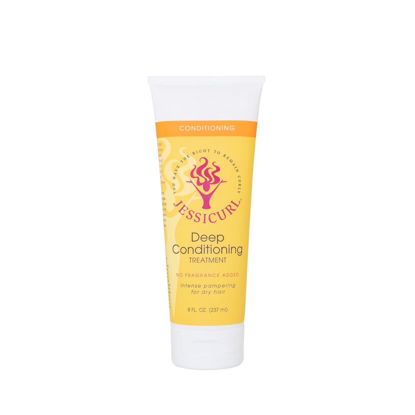 Jessicurl, Deep Conditioning Treatment, No Fragrance Added, 8 Fl oz. Deep Conditioner for Dry Damaged Hair, great Anti Frizz Hair Mask and Leave