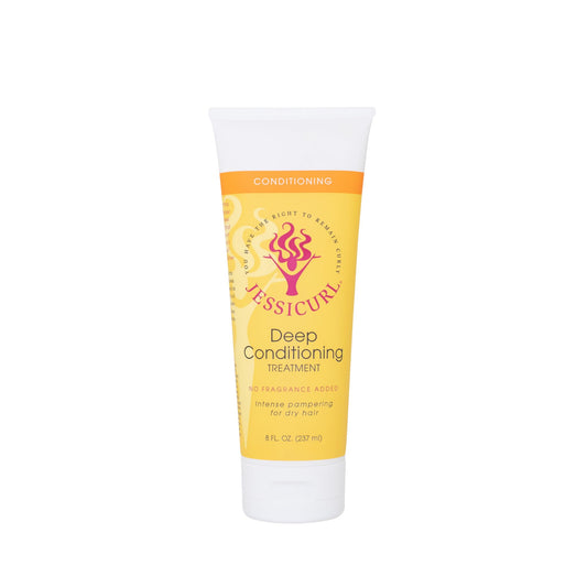 Jessicurl, Deep Conditioning Treatment, No Fragrance Added, 8 Fl oz. Deep Conditioner for Dry Damaged Hair, great Anti Frizz Hair Mask and Leave