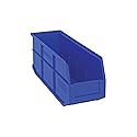 Quantum Storage K-SSB461BL-5 5-Pack Stackable Plastic Shelf Bin, 18" x 6" x 7", Blue
