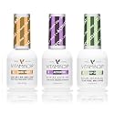 Triple Vitamin Dip Powder Nail Liquid Set - Gel Base Activator Gel Top Set 3 (Step 2-4) 18ml - NO LED UV/LAMP Needed, Color French Pink White Nail Beauty & Personal Care Triple Vitamin Dip