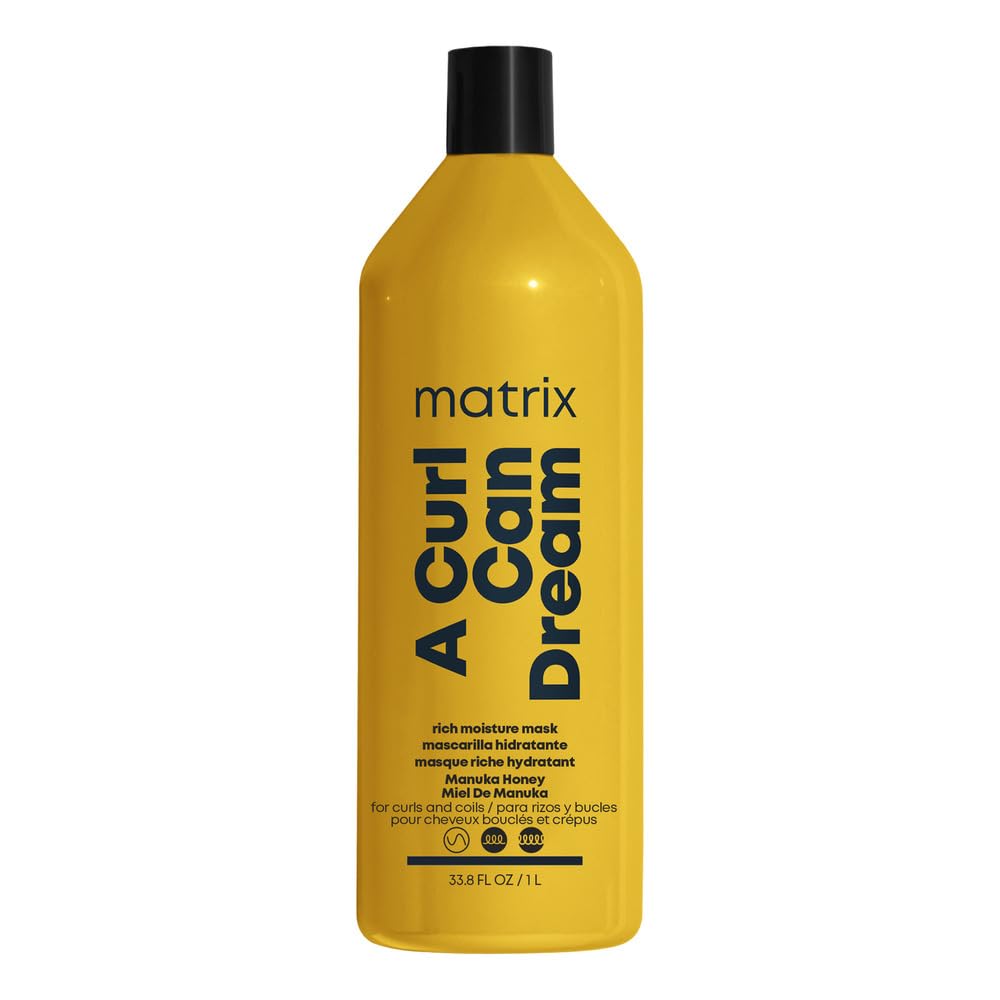 Matrix A Curl Can Dream Rich Mask | Hydrating & Deep Conditioning Leave-In Mask | Curly & Coily Hair | Sulfate & Paraben Free | Preserves Curl Pattern