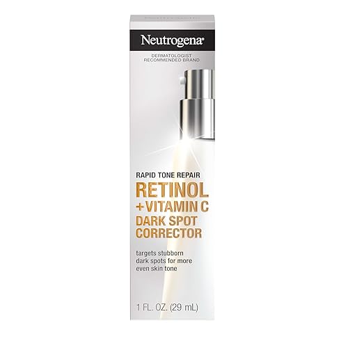 Neutrogena Rapid Tone Repair Retinol + Vitamin C Dark Spot Corrector Face Serum, Daily Anti-Wrinkle Brightening Serum to Even Tone, Mineral Oil