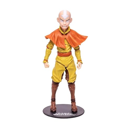 McFarlane Toys Avatar The Last Air Bender Aang Avatar Stare 7" Action Figure with Accessories