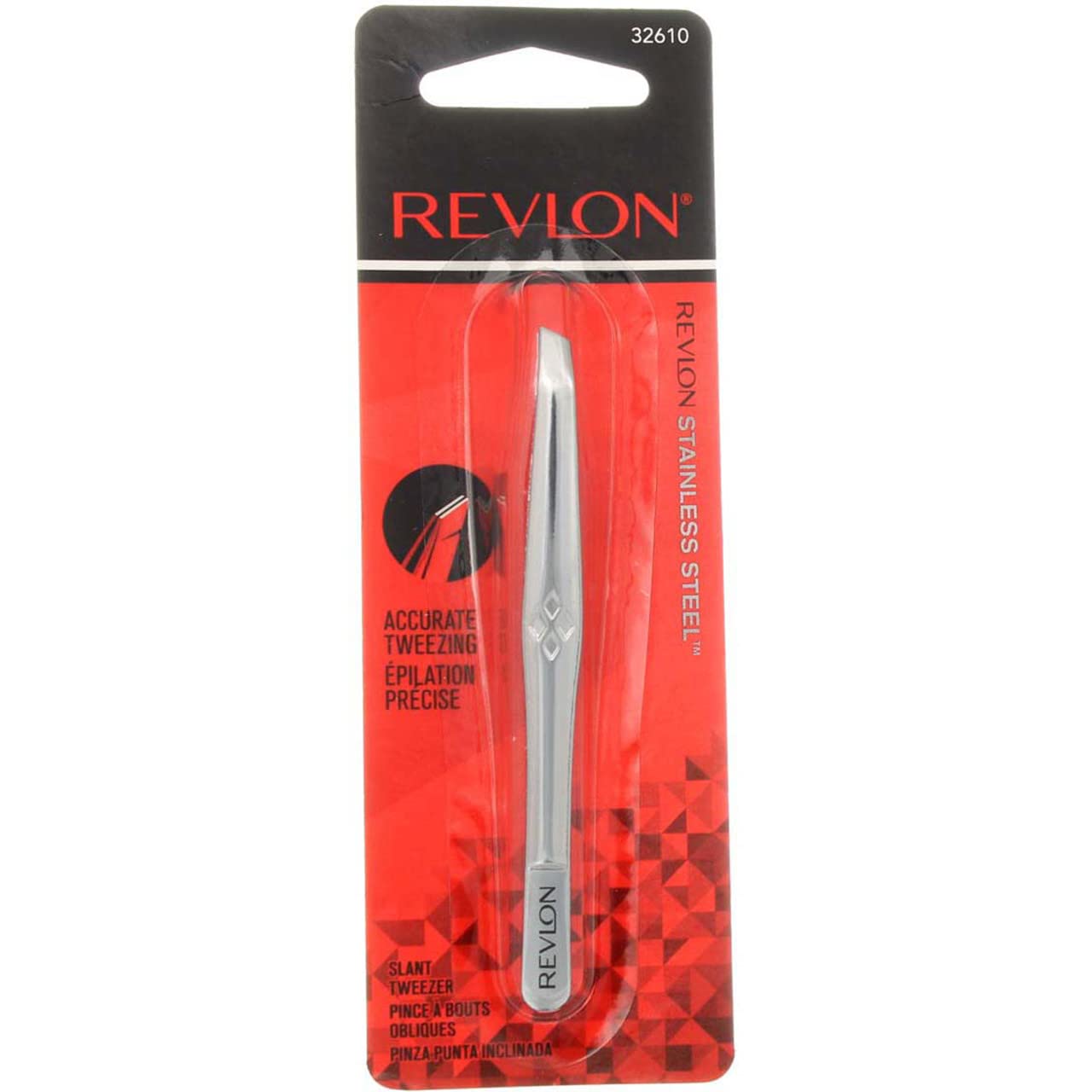 Revlon Stainless Steel Accurate Tweezing 1 ea(Pack of 3)