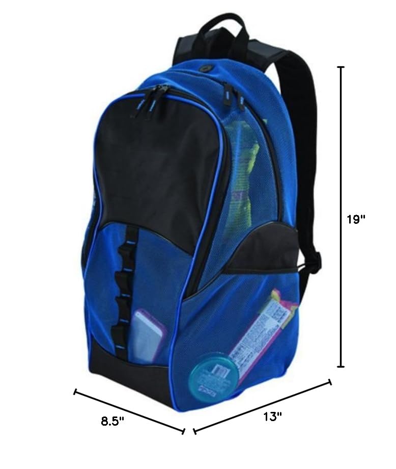 GOODHOPE Bags Travelwell Mesh Tablet Computer Backpack, Blue