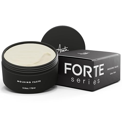 Alex Costa Molding Paste by Forte Series Low Shine Hair Paste for Men Lightweight Hair Texturizer Adds Volume and Definition Medium Flexible (75 ml)