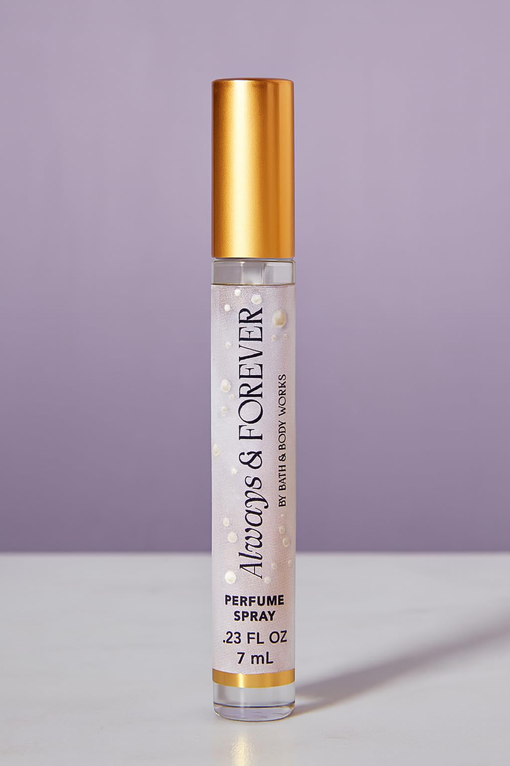 Bath & Body Works Always & Forever Mini Perfume Spray, 0.23 fl oz / 7 mL - Floral Jasmine, Soft Amber, and Warm Musk Eau de Parfum