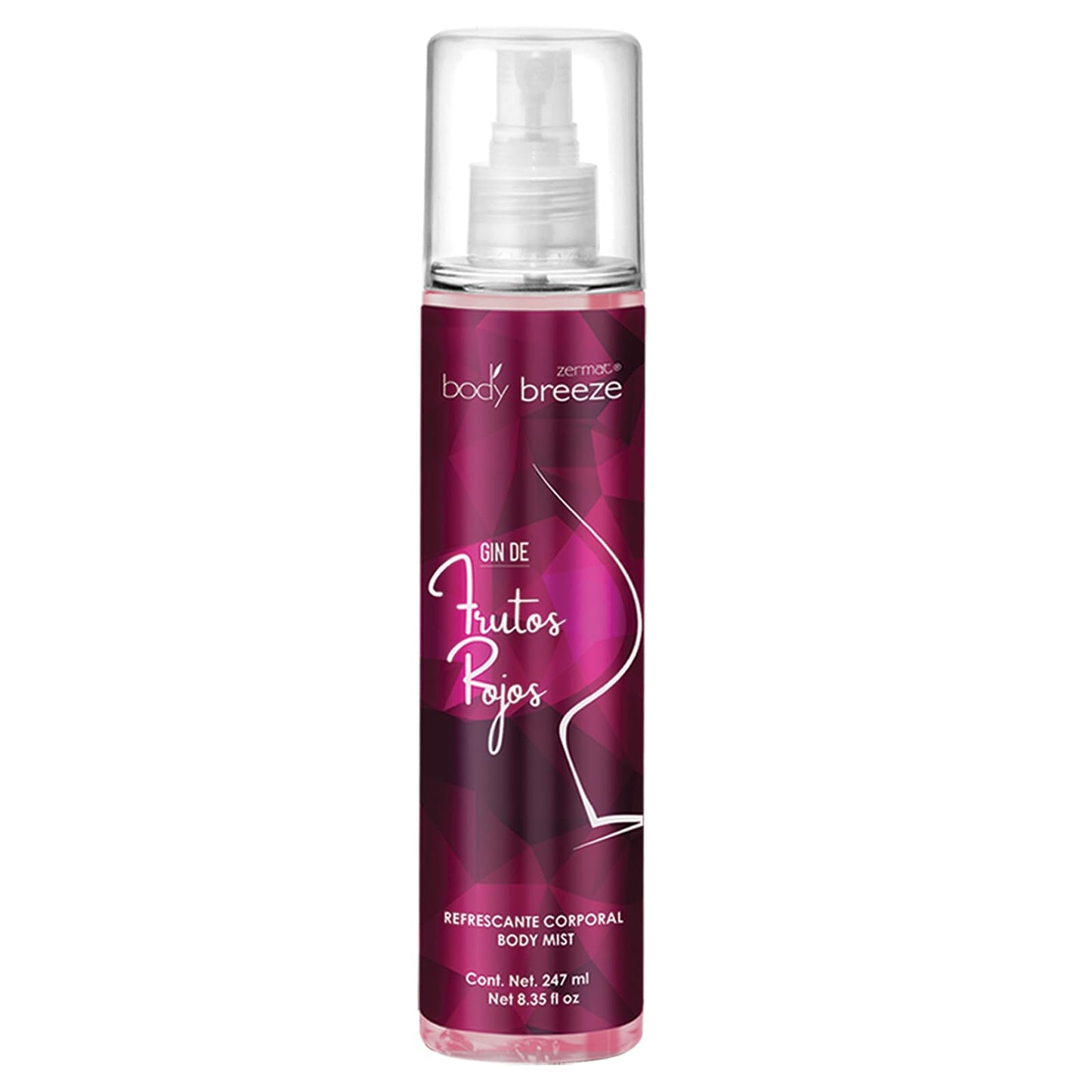Zermat Gin de Frutos Rojos, Body Mist for Women -Formulated with glycerin to help preserving skin hydration. 8.35 Fl. Oz.
